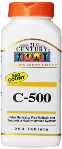 0784922863300 - 21ST CENTURY C-500 MG TABLETS, 250-COUNT