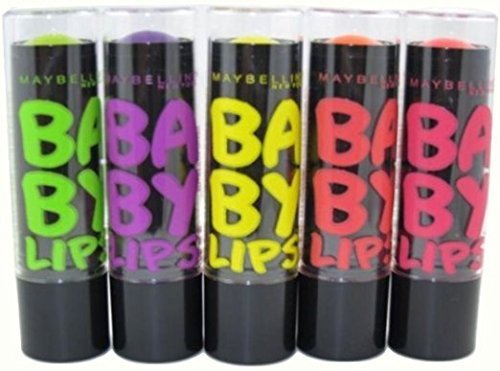 0784922878656 - MAYBELLINE NEW YORK BABY LIPS MOISTURIZING LIP BALM SET, ELECTRO, #70 PINK SHOCK, #75 FIERCE N TANGY, #80 BERRY BOMB, #85 OH! ORANGE!, #90 MINTY SHEER BY MAYBELLINE
