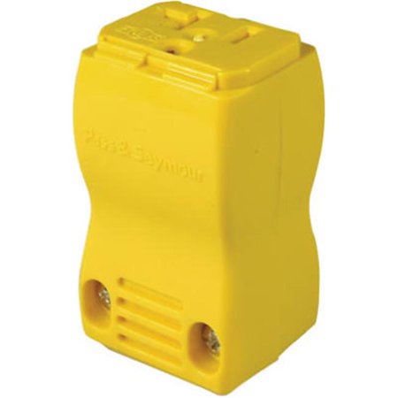 0785007237597 - PASS & SEYMOUR PS5369Y 20A 125V 2 POLE, 3 WIRE GROUNDING PREMIUM SELF HINGED CONNECTOR, YELLOW