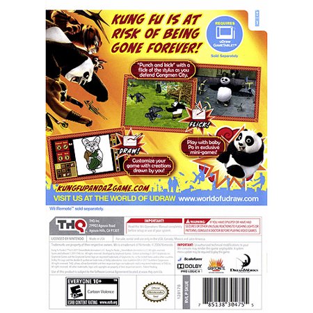0785138304755 - KUNG FU PANDA 2 - UDRAW ONLY (WII)