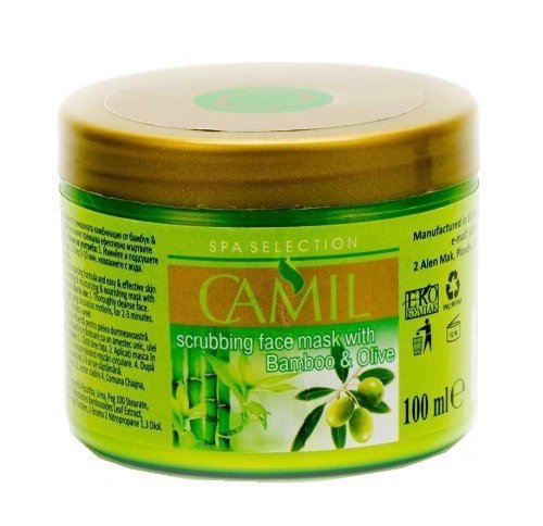 0785217484064 - ACTIVE INGREDIENTS SCRUBBING FACE MASK WITH UNIQUE BLEND OF OLIVE OIL, BAMBOO EXTRACT, CHAMOMILLE EXTRACT, ALLANTOIN & D-PANTHENOL BY CAMIL