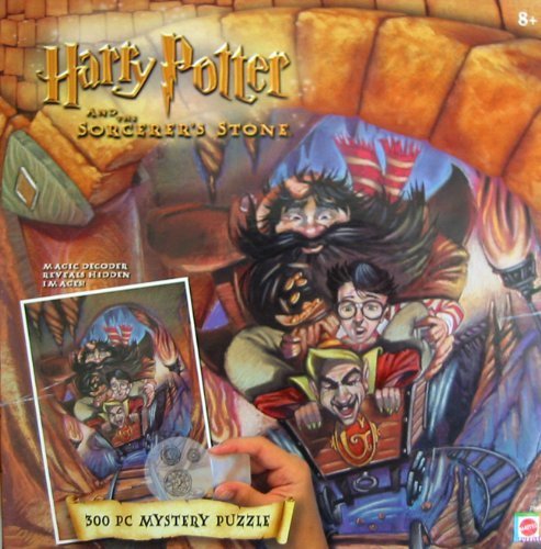 0785239819974 - HARRY POTTER AND THE SORCERER'S STONE 300 PIECE MYSTERY PUZZLE (WITH MAGIC DECODER) BY MATTEL