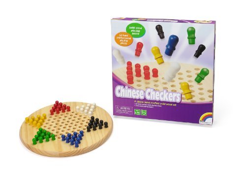 0785239918189 - WOODEN CHINESE CHECKERS BY INTEX SYNDICATE LTD