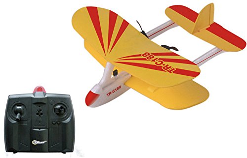 0785239949176 - TOP RACE® C188 ELECTRIC 2 CH INFRARED REMOTE CONTROL RC BIPLANE AIRPLANE RTF (COLORS VARY)