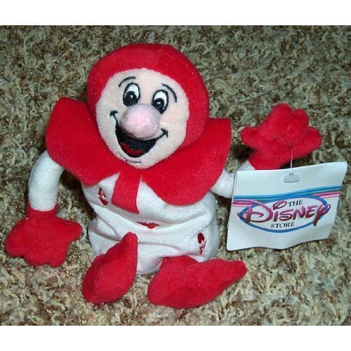 0785239969525 - OUT OF PRODUCTION DISNEY ALICE IN WONDERLAND RED ACE BEAN BAG PLUSH DOLL MINT WITH TAGS
