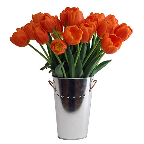 0785242218771 - STARGAZER BARN - LARGE BOUQUET OF VIBRANT ORANGE TULIPS - FROM OUR FARM TO YOUR DOOR - VASE INCLUDED