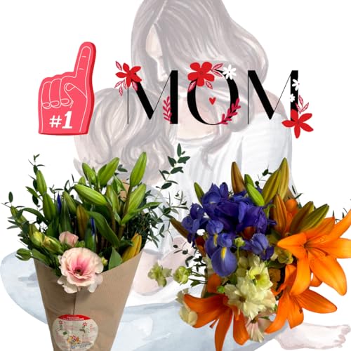 0785242219112 - STARGAZER BARN # 1 MOM MIXED FLOWER BOUQUET - NEXT DAY SHIPPING, MOTHERS DAY, SPRING, FRESH CUT FLOWERS