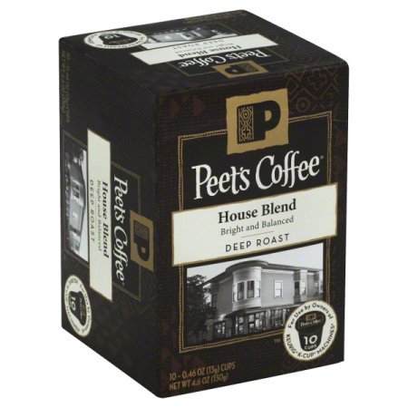 0785357012592 - PEET'S COFFEE K-CUP PACK HOUSE BLEND, 10CT