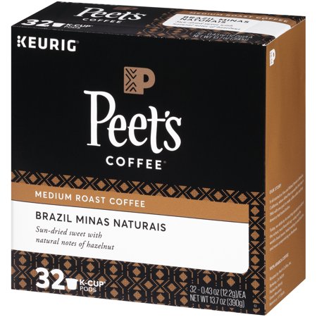 0785357019256 - PEET’S COFFEE BRAZIL MINAS NATURAIS K-CUP COFFEE PODS, MEDIUM ROAST, 32 COUNT