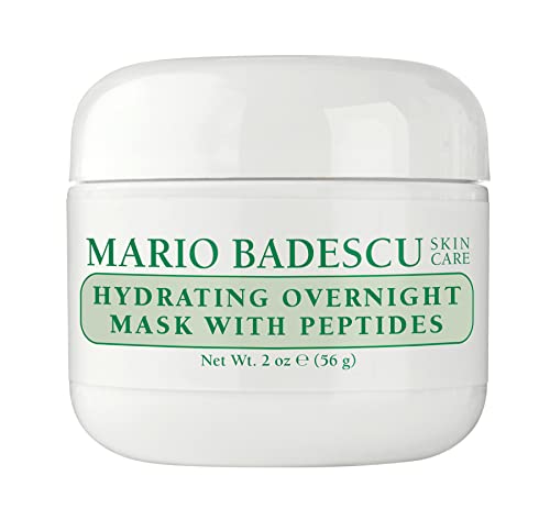 0785364800366 - MARIO BADESCU HYDRATING OVERNIGHT MASK WITH PEPTIDES FOR ALL SKIN TYPES | ANTI-AGING SLEEP MASK THAT HYDRATES | FORMULATED WITH PALMITOYL PENTAPEPTIDE-4 AND PALMITOYL TETRAPEPTIDE-7| 2 FL OZ