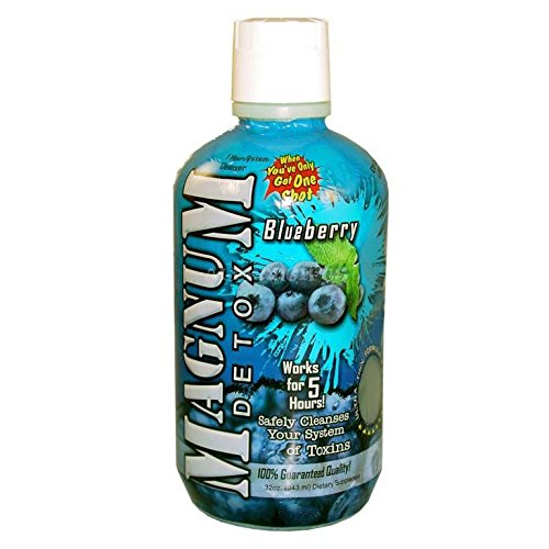 0785485655616 - MAGNUM DETOX 1 HOUR CLEANER 32 FL OZ BLUEBERRY WITH FREE ORIGINAL BUDDY CLEANER AND BB STICKER