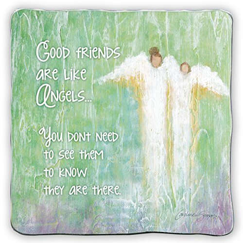 0785525275491 - CATHEDRAL ART SIM136 FRIENDSHIP BLESSING ART METAL SQUARE PLAQUE, 5-INCH