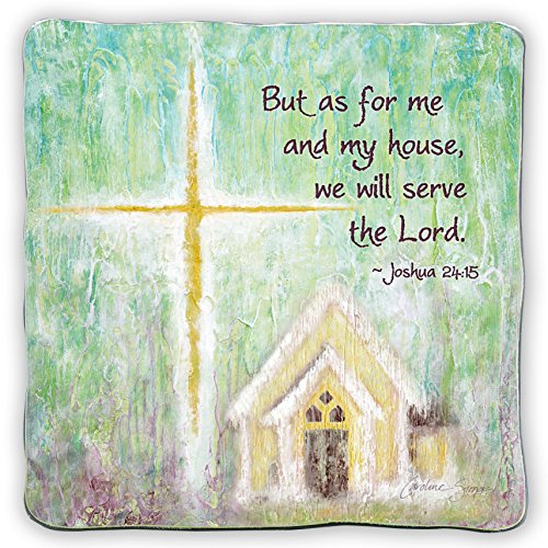 0785525275507 - CATHEDRAL ART SIM137 HOUSE BLESSING ART METAL SQUARE PLAQUE, 5-INCH