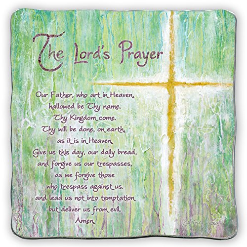 0785525275552 - CATHEDRAL ART SIM142 THE LORD'S PRAYER ART METAL SQUARE PLAQUE, 5-INCH