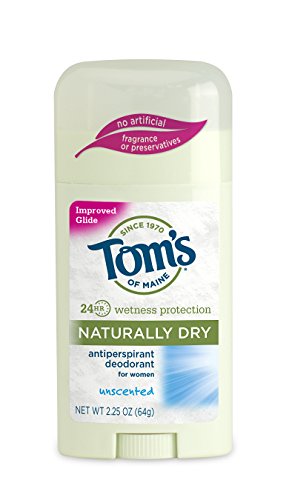 0785525999403 - TOM'S OF MAINE NATURALLY DRY WOMENS ANTIPERSPIRANT STICK DEODORANT, UNSCENTED 2.25 OZ, 2 COUNT