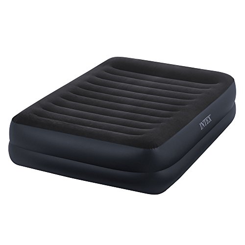0785571943627 - INTEX DURA-BEAM SERIES PILLOW REST RAISED AIRBED WITH FIBER-TECH CONSTRUCTION AND BUILT-IN PUMP, QUEEN, BED HEIGHT 16.5