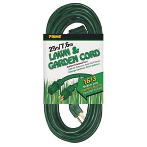 0785577063268 - PRIME WIRE & CABLE EC880625 25-FOOT 16/3 SJTW LAWN AND GARDEN OUTDOOR EXTENSION
