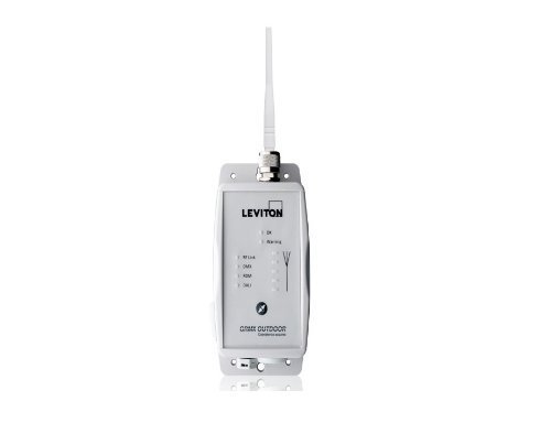 0785577246722 - LEVITON WCRMX-O1T SUPPORTS 1 FULL DMX UNIVERSE OF UP TO 512 CHANNELS MAXIMUM WIRELESS CRMX SINGLE UNIVERSE DMX SLIM OUTDOOR TRANSMITTER, BLACK BY LEVITON
