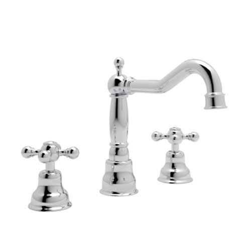 0785577354441 - ROHL AC107X-APC-2 7-1/8-INCH REACH FIXED SPOUT CISAL WIDESPREAD TRADITIONAL COUNTRY SPOUT LAVATORY FAUCET, POLISHED CHROME BY ROHL