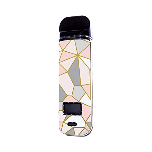 0785590358297 - MIGHTYSKINS SKIN COMPATIBLE WITH SMOK NOVO X - ROSE GOLD POLYGON | PROTECTIVE, DURABLE, AND UNIQUE VINYL DECAL WRAP COVER | EASY TO APPLY AND CHANGE STYLES | MADE IN THE USA