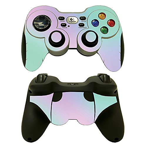 0785590828387 - MIGHTYSKINS SKIN COMPATIBLE WITH LOGITECH WIRELESS GAMEPAD F710 - COTTON CANDY | PROTECTIVE, DURABLE, AND UNIQUE VINYL DECAL WRAP COVER | EASY TO APPLY, REMOVE, AND CHANGE STYLES | MADE IN THE USA
