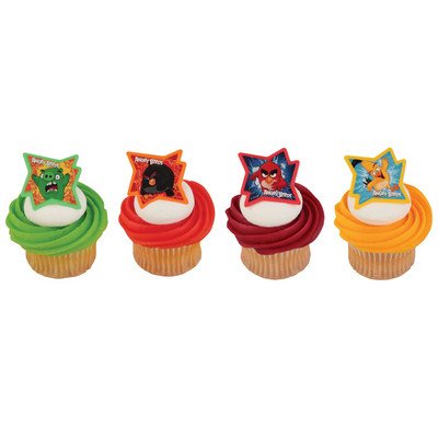 0785642980117 - ANGRY BIRDS WHY SO ANGRY? CUPCAKE RINGS - 24 PC
