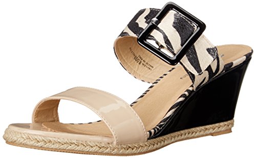 0785807334847 - CL BY CHINESE LAUNDRY WOMEN'S TAYLER PATENT WEDGE SANDAL, NUDE, 8.5 M US