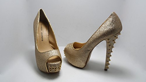 0785807622449 - CHINESE LAUNDRY WOMEN'S TOUCH DOWN PLATFORM PUMP,GLITTER GOLD,8 M US