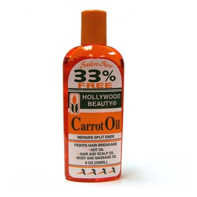 0785923012186 - HOLLYWOOD BEAUTY CARROT OIL 8 OZ.
