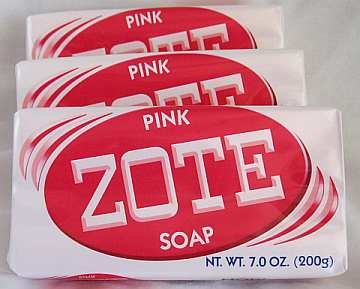 0785923360485 - ZOTE LAUNDRY SOAP BAR - STAIN REMOVER - CATFISH BAIT - PINK 3 BARS-7 OZ (200G)