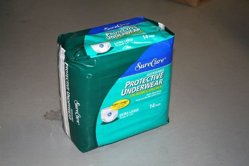 SURECARE PROTECTIVE EXTRA LARGE UNDERWEAR COUNT: 14 BY COVIDIEN
