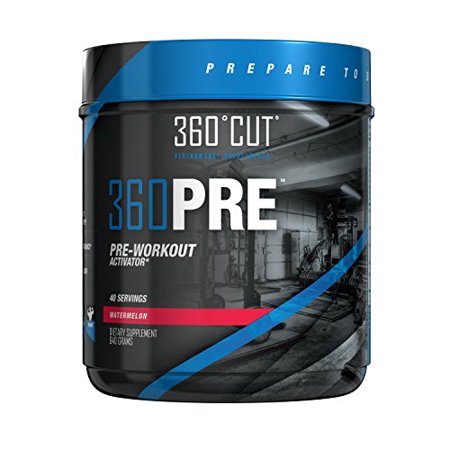 0785923432878 - 360CUT 360PRE, GREAT TASTING PRE-WORKOUT ACTIVATOR FOR OPTIMAL MUSCLE FULLNESS AND PUMPS, WATERMELON, 40 SERVINGS