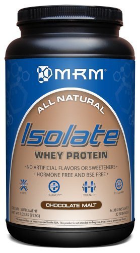 0785923541440 - MRM 100% ALL NATURAL ISOLATE WHEY PROTEIN, HORMONE AND BSE FREE, CHOCOLATE MALT, 2.03 LBS (32.5 OZ) BY MRM