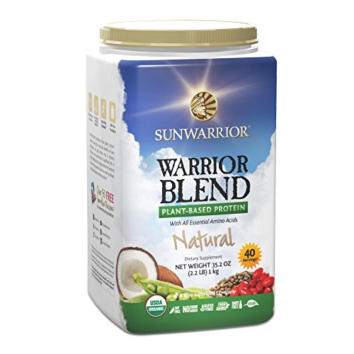 0785923785349 - SUNWARRIOR - WARRIOR BLEND, RAW PLANT BASED PROTEIN, NATURAL 2.2 LBS
