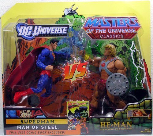 0785924778272 - DC UNIVERSE & MASTERS OF THE UNIVERSE CLASSICS EXCLUSIVE ACTION FIGURE 2PACK SUPERMAN VS. HEMAN BY MATTEL