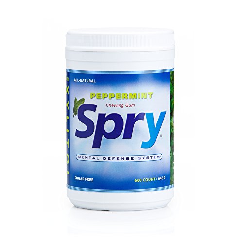 0785927246235 - SPRY XYLITOL GUM, NATURAL PEPPERMINT, 600 PIECES