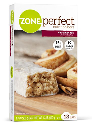 0785927529833 - ZONE PERFECT NUTRITION BAR, CINNAMON ROLL, 1.76 OUNCE, 12 COUNT