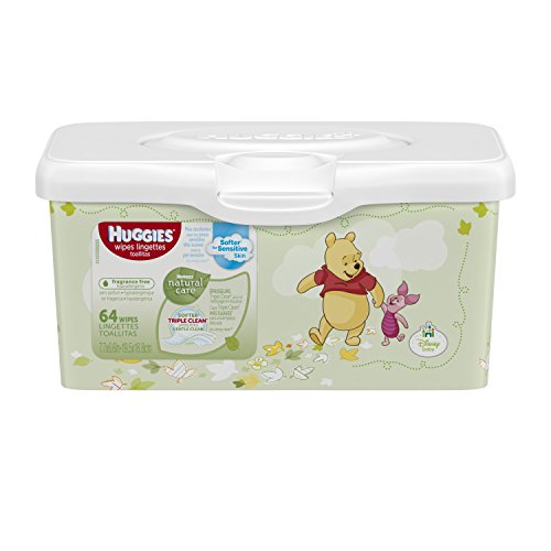 0785927532161 - HUGGIES NATURAL CARE BABY WIPES - UNSCENTED - 64 CT