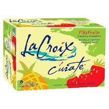 0786173865607 - LA CROIX CURATE PINEAPPLE STRAWBERRY 8 COUNT OF 12 OUNCE TALL CANS