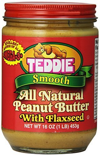 0786173879024 - TEDDIE SMOOTH ALL NATURAL PEANUT BUTTER WITH FLAXSEED, 16 OUNCE BY TEDDIE