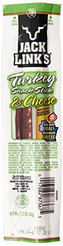 0786173913087 - JACK LINK'S SNACK STICKS, TURKEY AND CHEESE, 6 COUNT