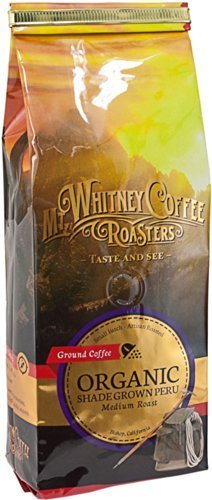 0786173924960 - MT. WHITNEY COFFEE ROASTERS: 12 OZ, USDA CERTIFIED ORGANIC SHADE GROWN PERU, SINGLE ORIGIN, MEDIUM ROAST, GROUND COFFEE BY MT. WHITNEY COFFEE ROASTERS