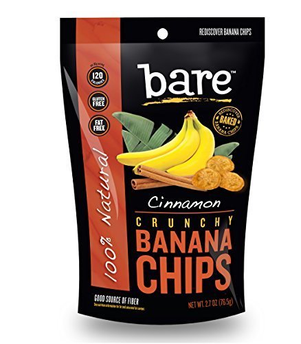 0786173981413 - BARE NATURAL BANANA CHIPS, CINNAMON, GLUTEN FREE + BAKED, 6 COUNT BY BARE