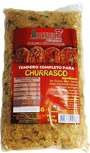 0786173989310 - A PORTUGUESA BRAZILIAN COMPLETE SEASONING FOR BBQ 17.63OZ - TEMPERO COMPLETO PARA CHURRASCO - 500G BY A PORTUGUESA