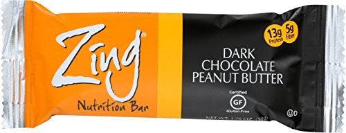 0786173991726 - ZING NUTRITION BAR-DARK CHOCOLATE PEANUT BUTTER-BOX ZING BARS 12 BARS BOX (N.W. 1LB 5.12OZ)