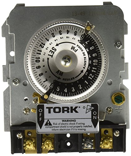 0786261100733 - TORK 1101BM-IAP TIME SWITCH REPLACEMENT MECHANISM SINGLE POLE, 40 AMP, 120V, BLACK