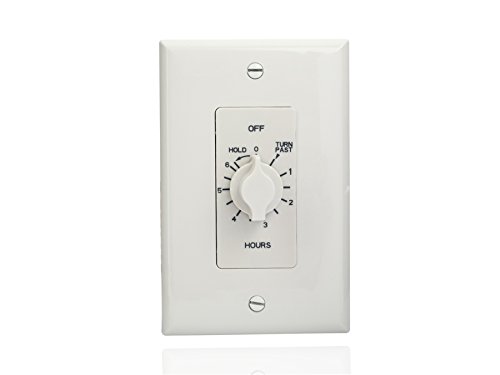 0786261151254 - NSI INDUSTRIES A506HHW A SERIES SPRINGWOUND AUTO OFF IN-WALL TIME SWITCH WITH HOLD, 6 HOURS TIMER LENGTH, WHITE