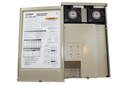 0786261530080 - TORK NSI PP-125R-2P4 PP-125R 120A POOL SPA CONTROL PANEL WITH 2 P1101-4M MECHANICAL TIME CLOCKS