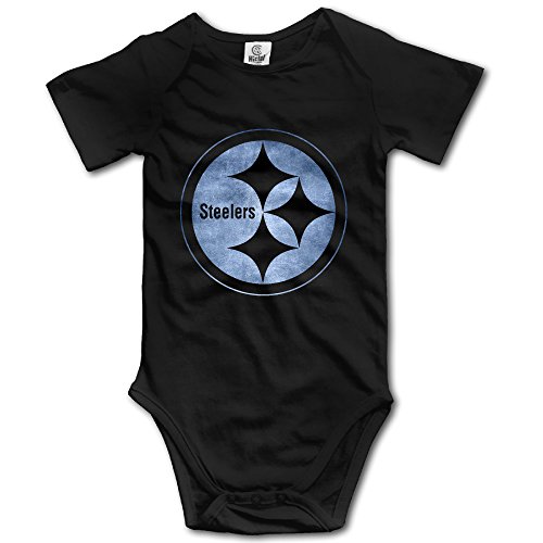 7862673540930 - BABY BOYS' PITTSBURGH STEELERS BLACK POND LOGO ROMPER JUMPSUIT BODYSUIT OUTFITS