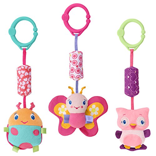 0786417016536 - BRIGHT STARTS PRETTY IN PINK STROLLER TOYS, CHIME ALONG FRIENDS, STYLES WILL VARY ASSORTMENT OF 3, EACH SOLD SEPARATELY